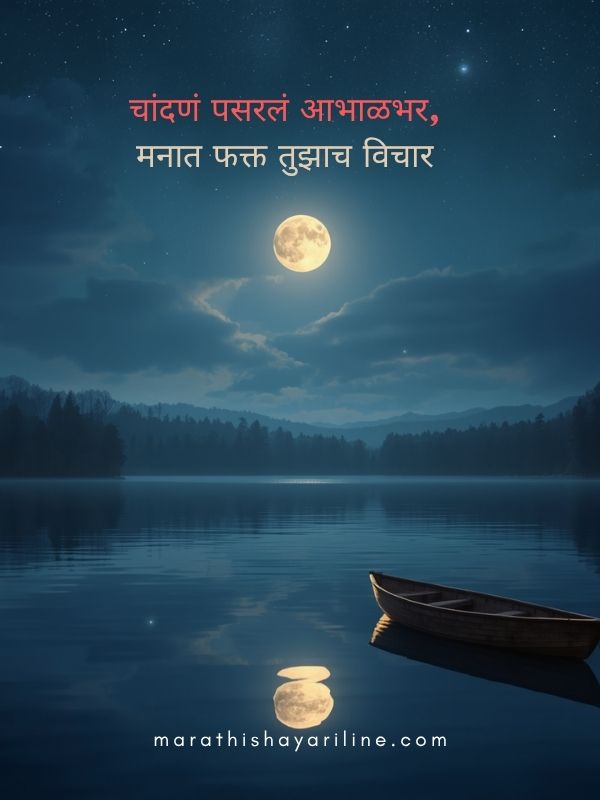Read more about the article Best Good Night Shayari Marathi 2026 | शुभ रात्रि शायरी