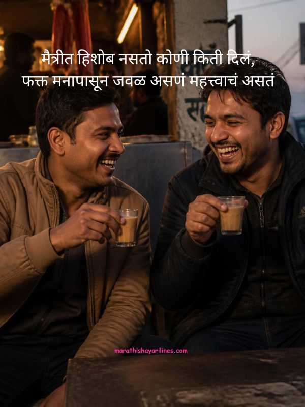 2 Line Friendship Shayari in Marathi 